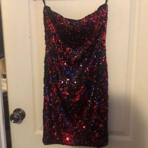 Sexy cocktail mini dress